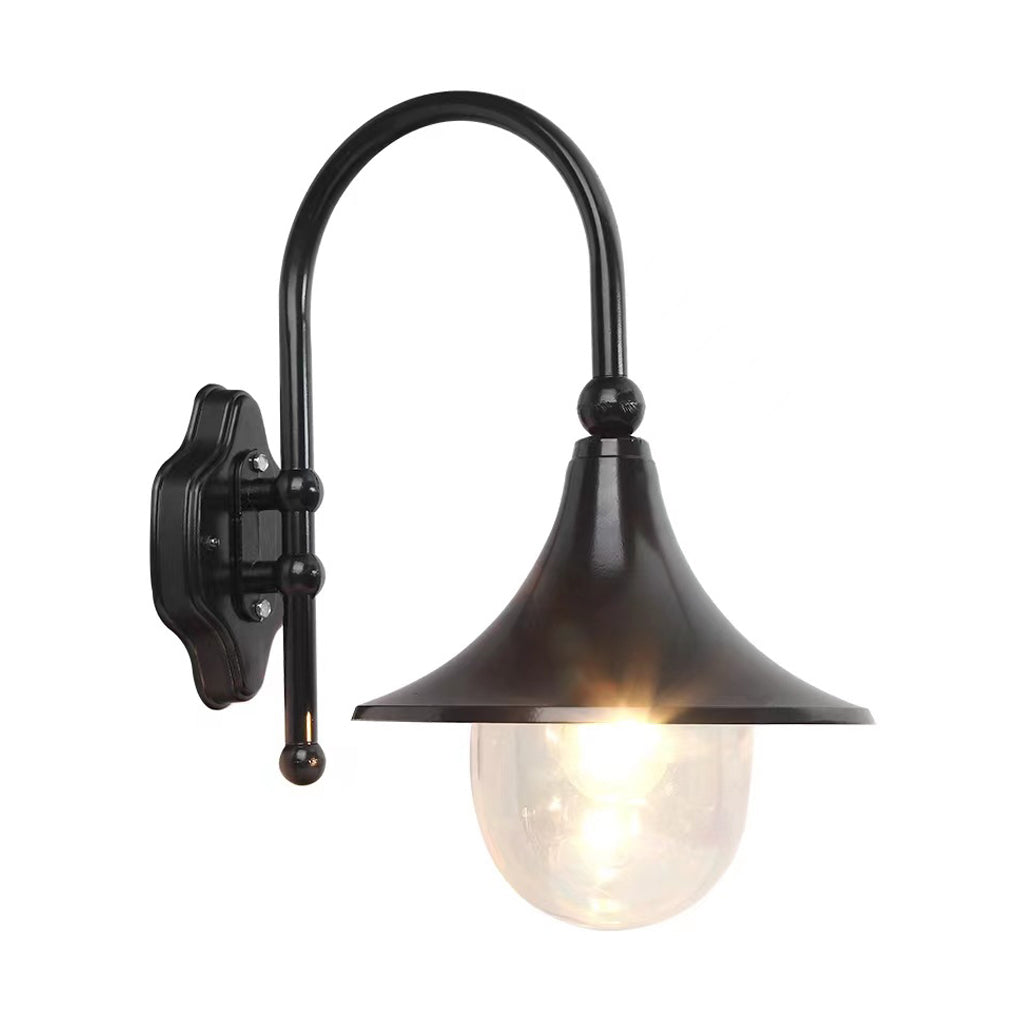 Unique Black Outdoor LED Wall Light Fixture