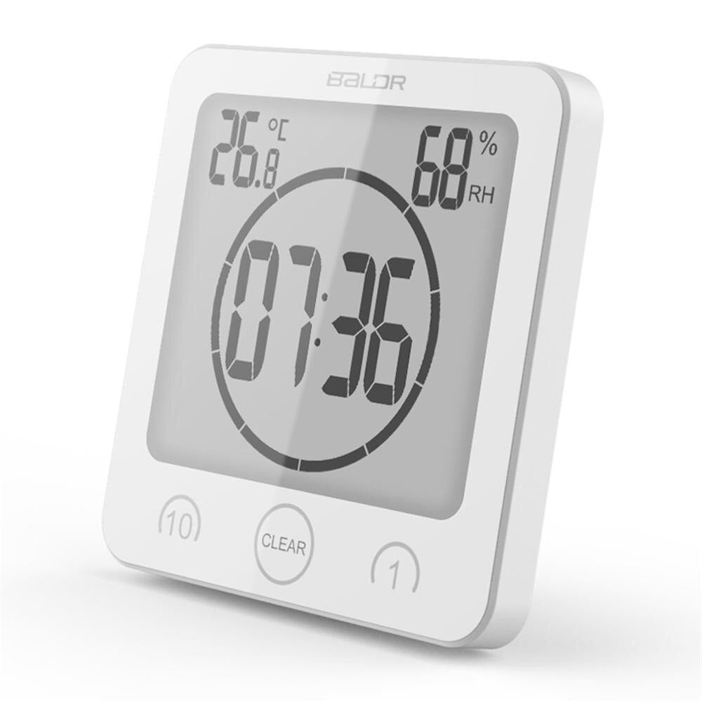 Waterproof Bathroom Clock with Timer