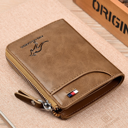 Secure Men's Leather RFID Blocking Wallet