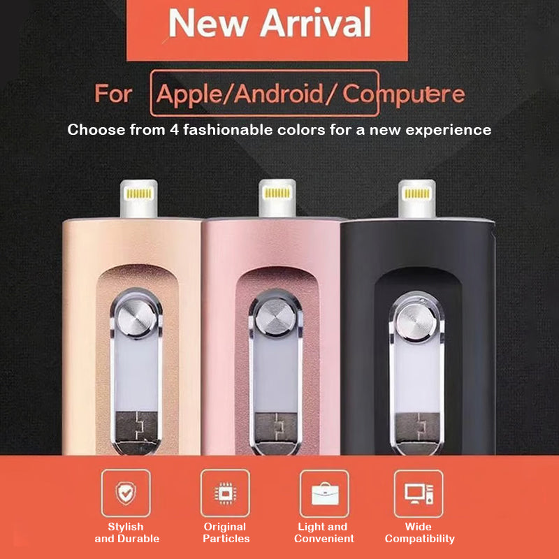 Versatile 3-in-1 USB Flash Drive for Phone and PC - Cofik