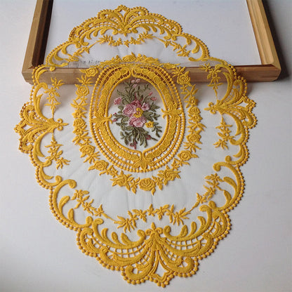 Delicate Floral Crochet Table Doily Set