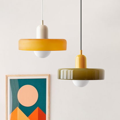 Vibrant Colourful Glass Drop Lamp