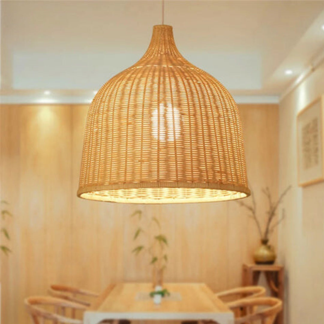 Natural Woven Rattan Hanging Lamp