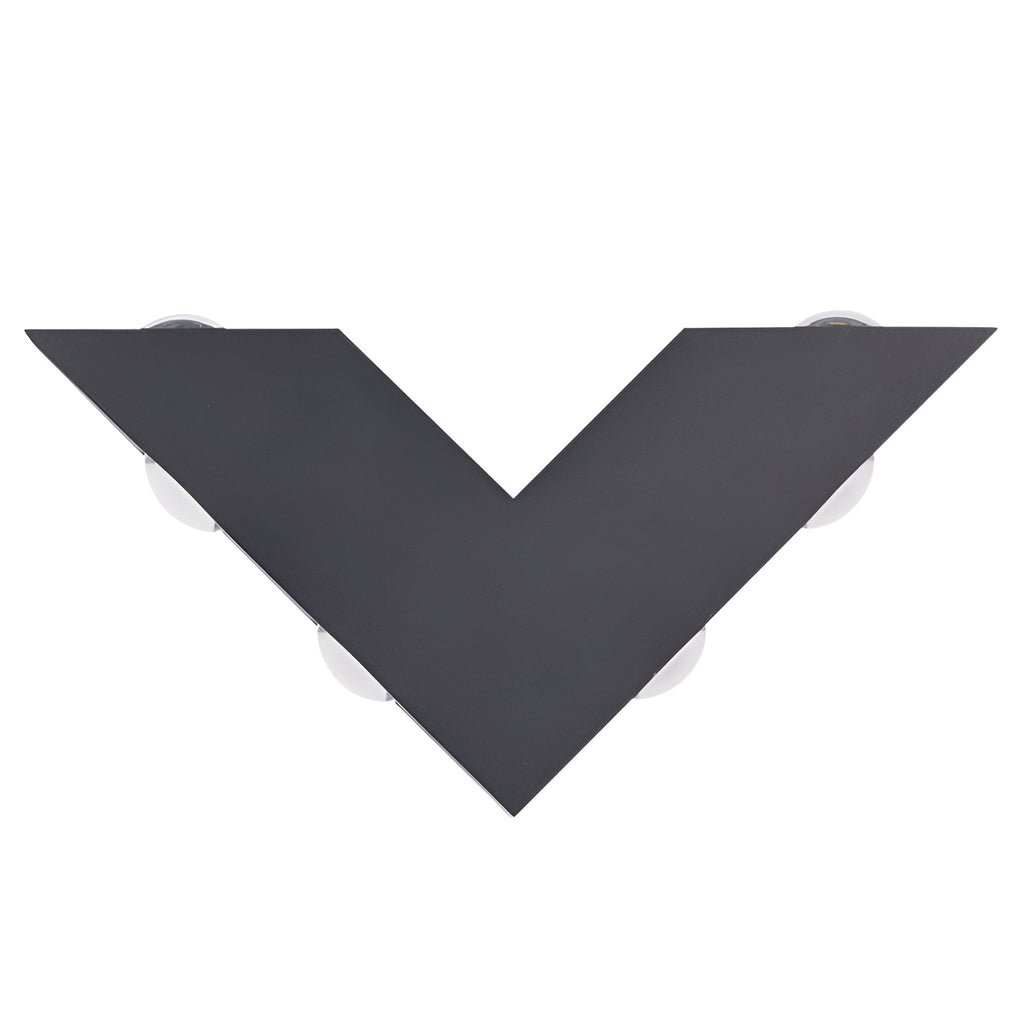 Sleek Outdoor LED Wall Light Waterproof Black Fixture