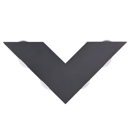 Sleek Outdoor LED Wall Light Waterproof Black Fixture