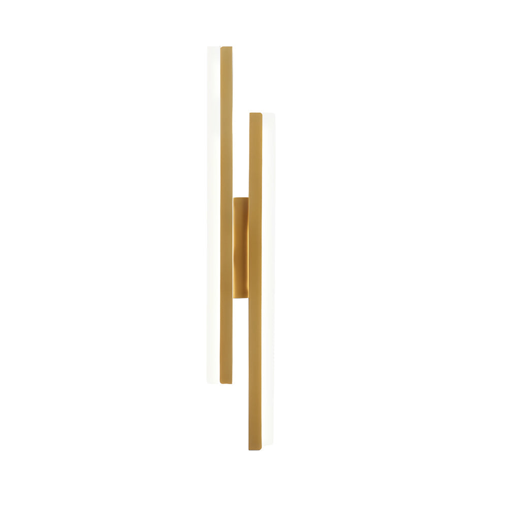 Sleek 2-Light LED Wall Sconce with Dimmer