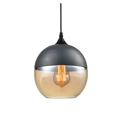 Unique Wooden Glass Hanging Lamp Adjustable - Cofik