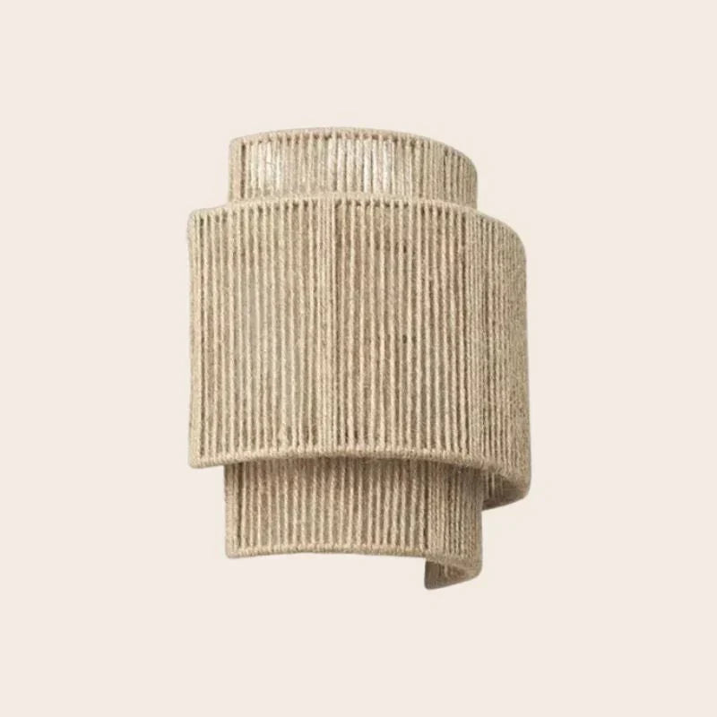 Natural Wicker Wall Light – Stylish Decor - Cofik