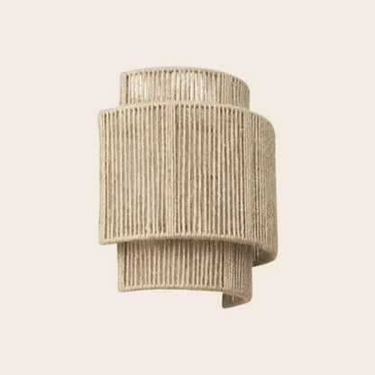 Natural Wicker Wall Light – Stylish Decor - Cofik