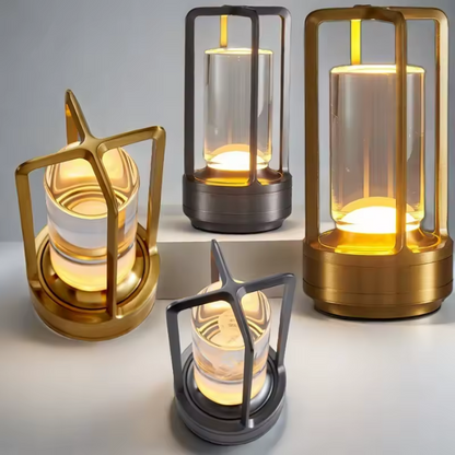 Portable LED Desk Lamp - Compact Battery Powered Nightlight