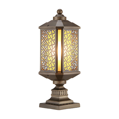 Vintage Outdoor Retro Metal Lantern Post Lights