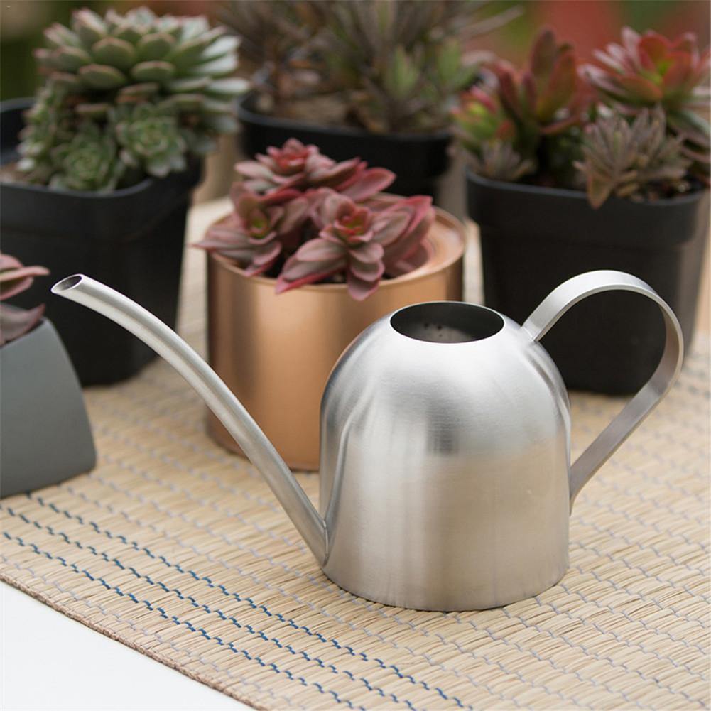 Durable Stainless Steel Watering Can with Long Spout