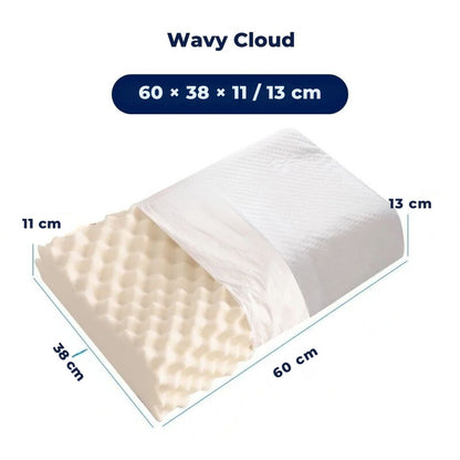 Natural Latex Orthopedic Neck Pillow for Back Support