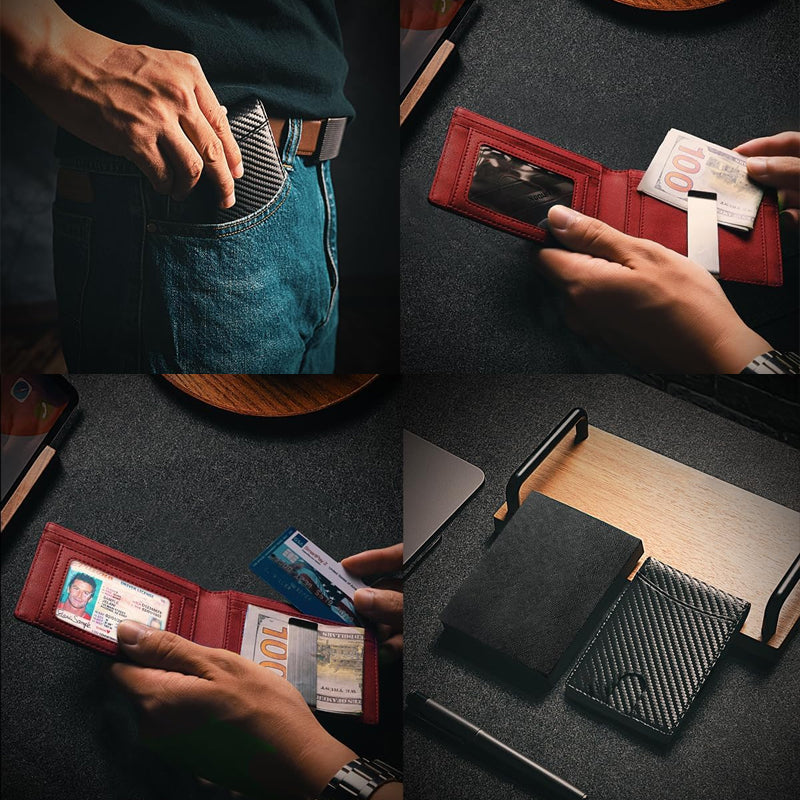 Secure Leather Credit Card Wallet