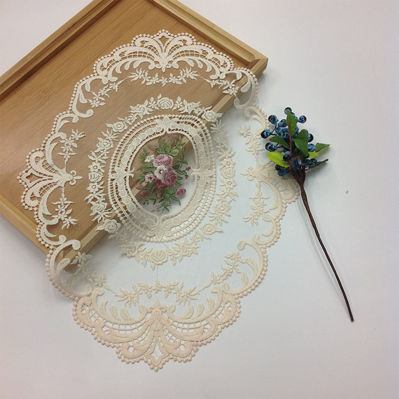 Delicate Floral Crochet Table Doily Set - Cofik