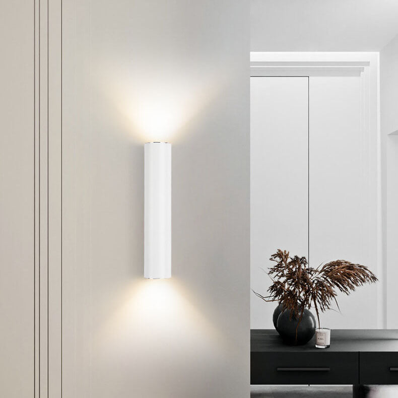 Silver Double Tube Wall Light