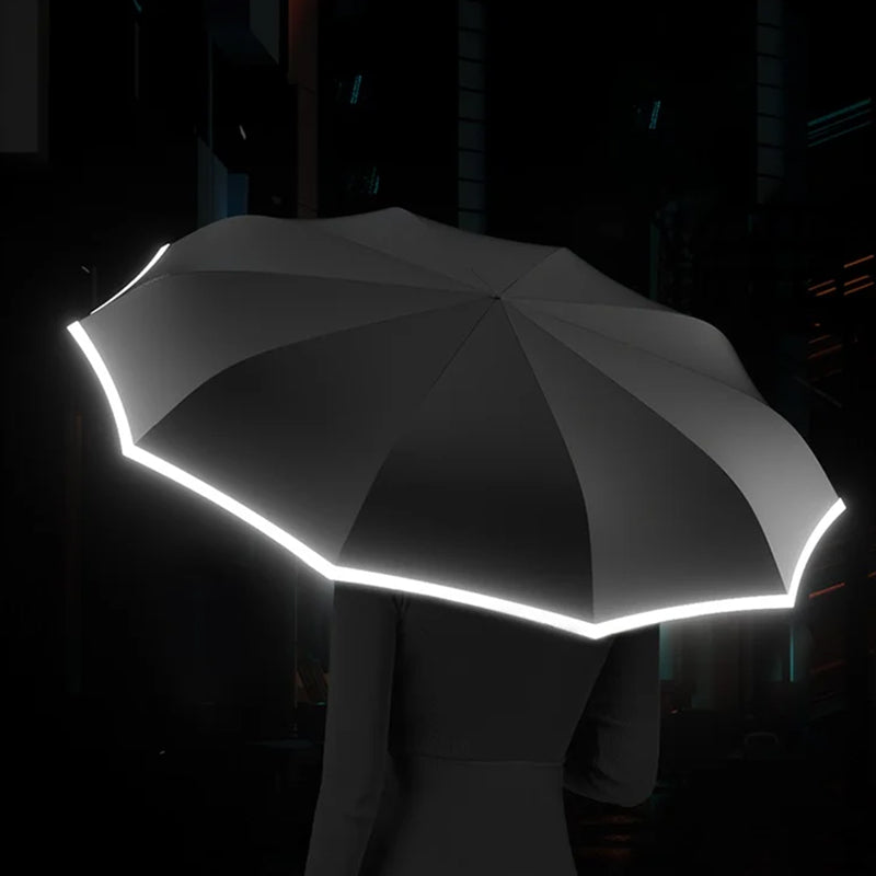 Compact Umbrella with Secure Buckle Closure