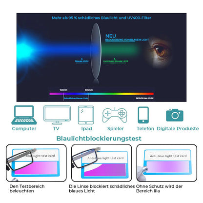 Lightweight Compact Reading Glasses with Blue Light Blocker