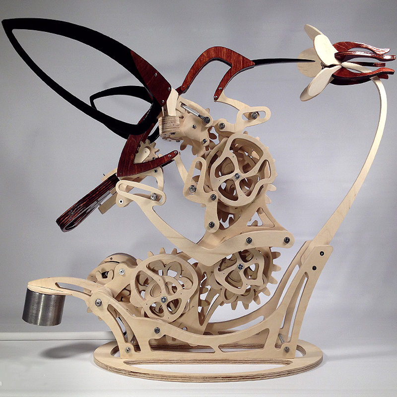 Unique Wooden Wind Chime Bird Figurine - Cofik