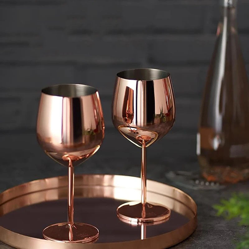 Durable Steel Drinking Glasses (6 Pack)