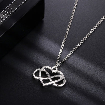 Lovely Heart Shaped Bow Necklace