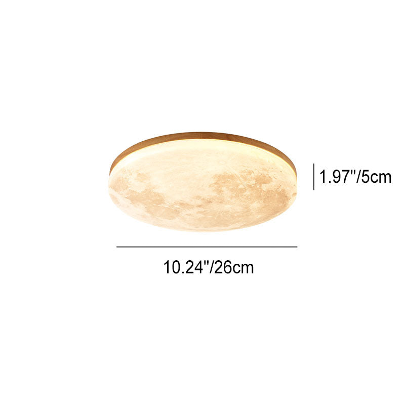 Sleek Wood LED Ceiling Light Fixtures 24W Modern Home