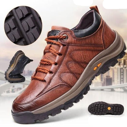 Comfortable Men's Leather Orthotic Shoes