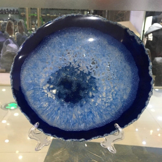 Blue Crystal Decorative Disk - Cofik