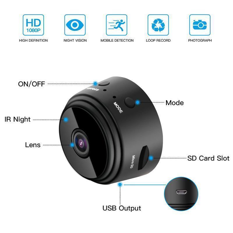 Compact 1080p Wireless Mini Spy Camera