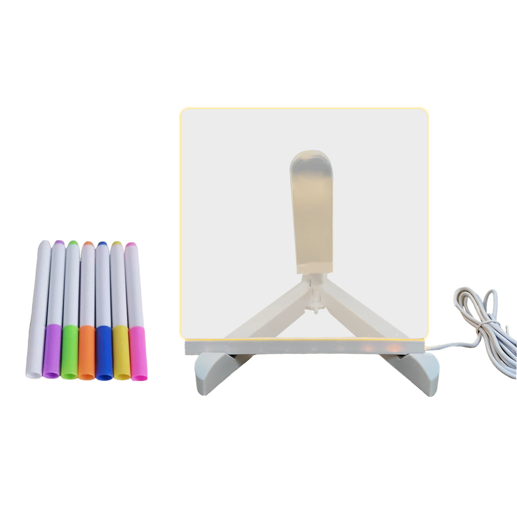 Bright LED Desk Lamp with Color Changing Message Pad
