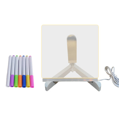 Bright LED Desk Lamp with Color Changing Message Pad