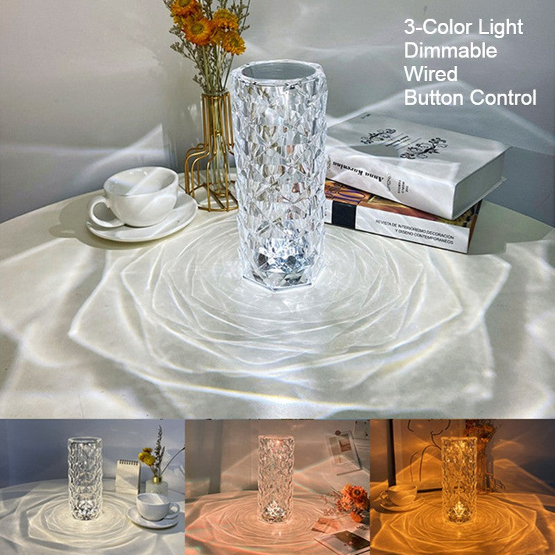 Beautiful Glass Rose Accent Lamp - Cofik