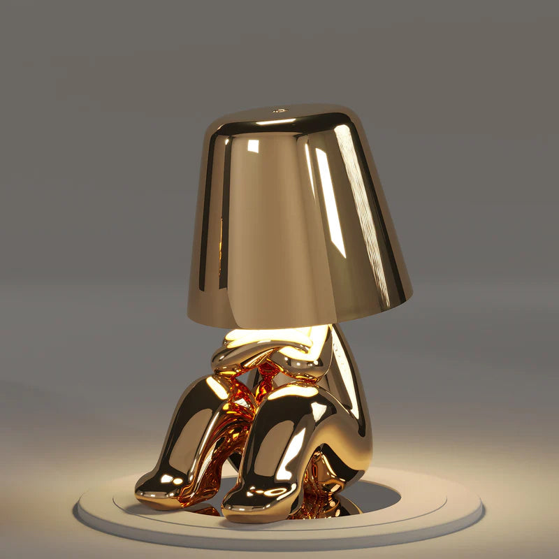 Small Vintage Bronze Desk Lamp