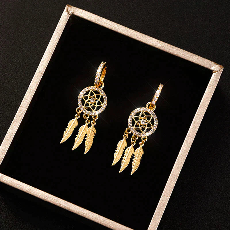 Luxurious 14k Gold Stud Earrings - Cofik