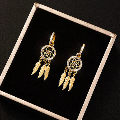 Luxurious 14k Gold Stud Earrings - Cofik