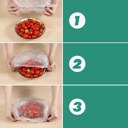 Clear Plastic Food Wrap Covers