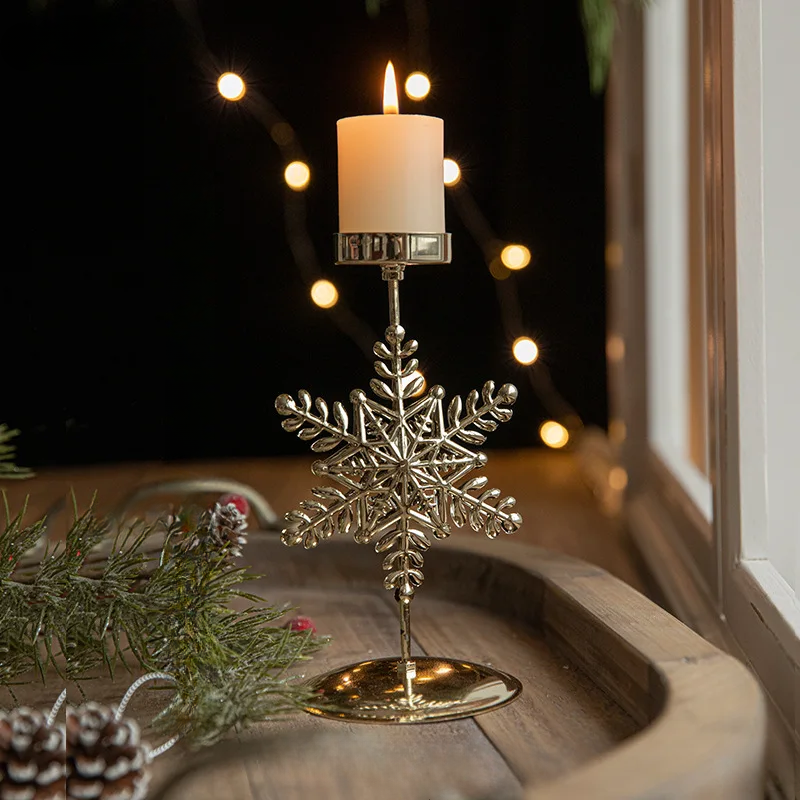 Holiday Candle Holders Star Tree Design - Cofik