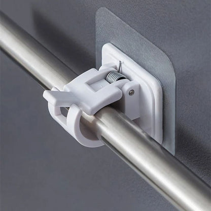 Easy Fit Adjustable Curtain Rod Adhesive Hooks