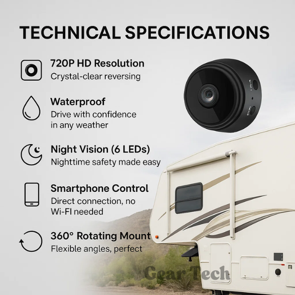 Easy Fit Rear View Camera