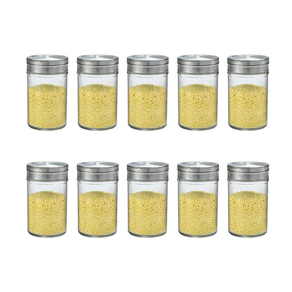 Clear Spice Storage Jar Set