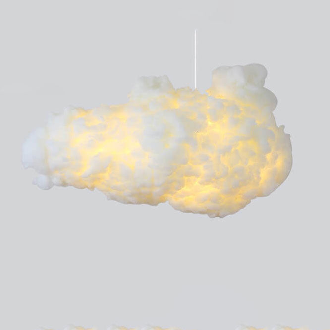 Sleek White Adjustable Hanging Ceiling Lamp
