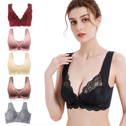 Sexy Lace Front Buckle Bra - Cofik