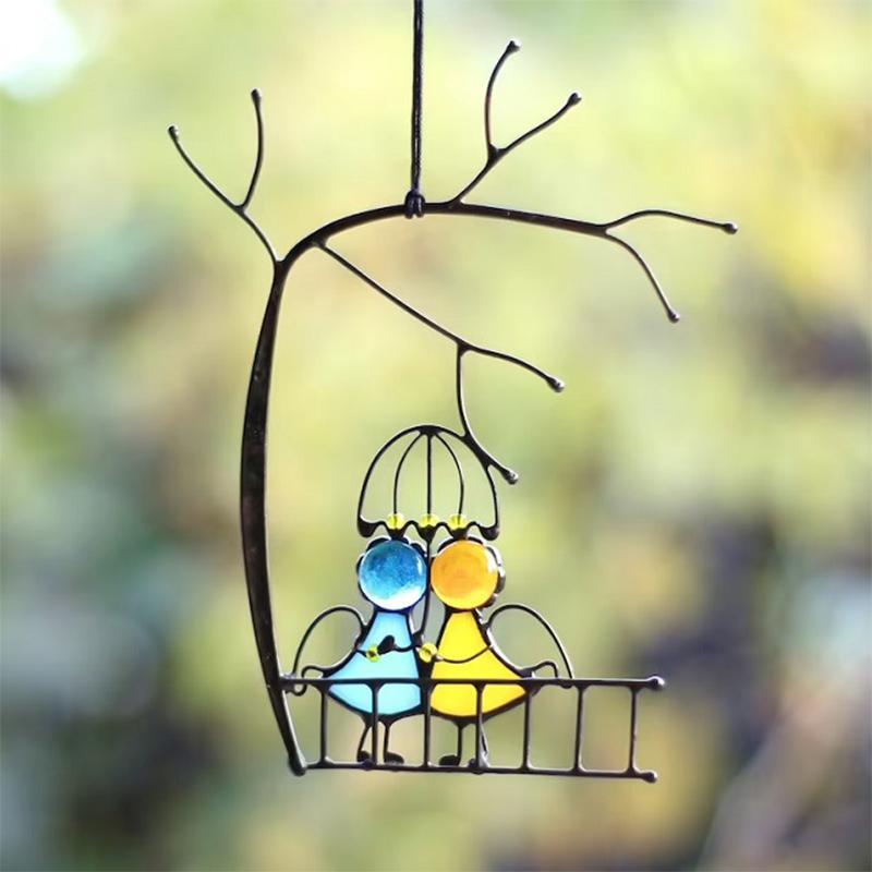 Colorful Glass Window Hanging Decoration
