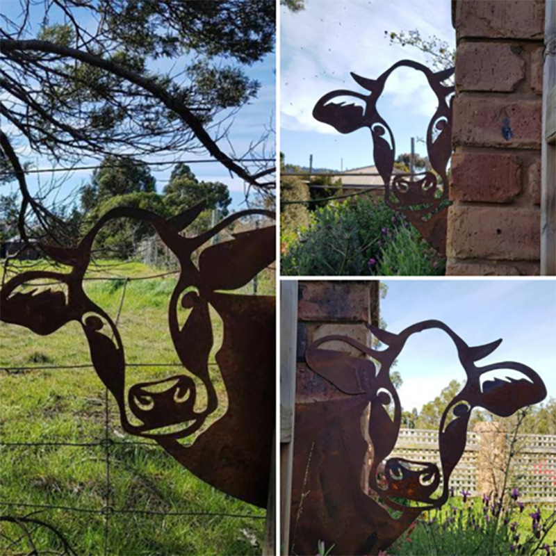 Rustic Metal Yard Garden Decor