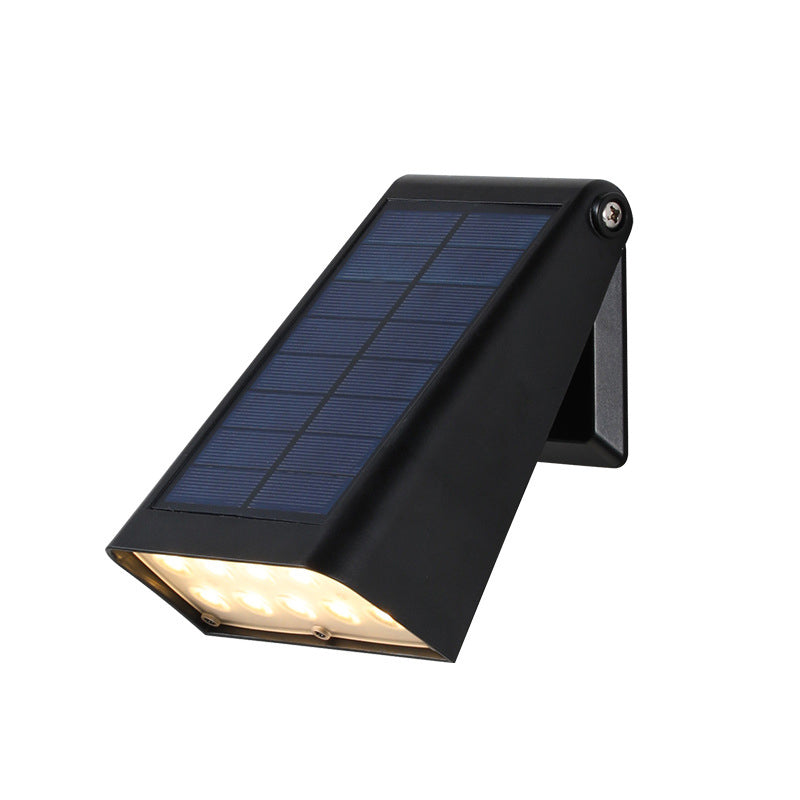 Solar Powered Outdoor LED Wall Light with Adjustable Arm