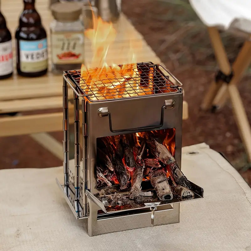 Portable Steel Outdoor Camping Stove Grill - Cofik
