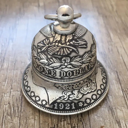 Classic Morgan Silver Coin Bell