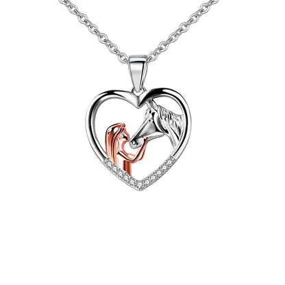 Pretty Horse Pendant Necklace Chain
