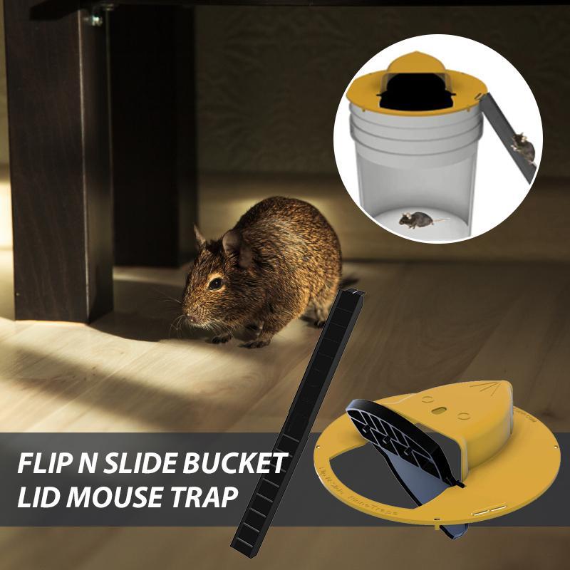 Easy Set Flip Trap Bucket Lid for Rats