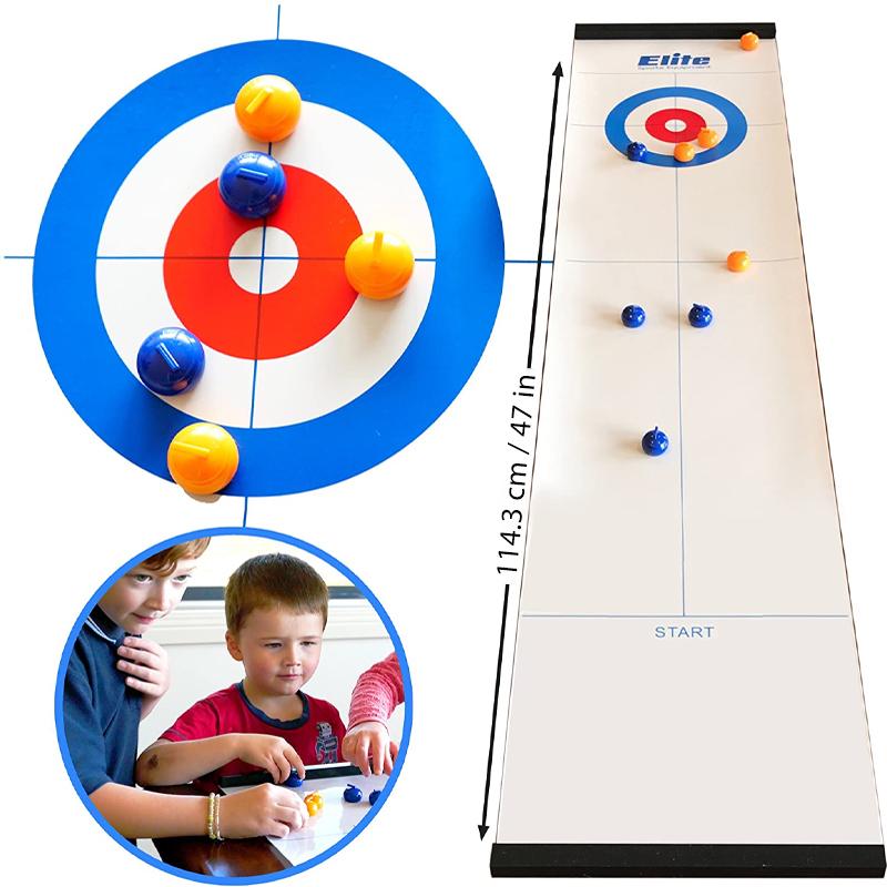 Compact Portable Curling Stone Set